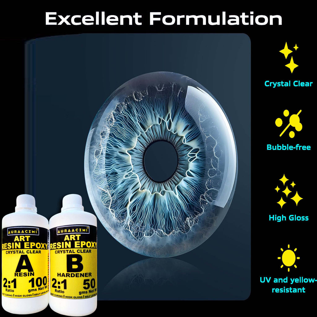 ✨ Auraacemi Crystal Clear Art Resin Epoxy (2:1 Ratio) ✨